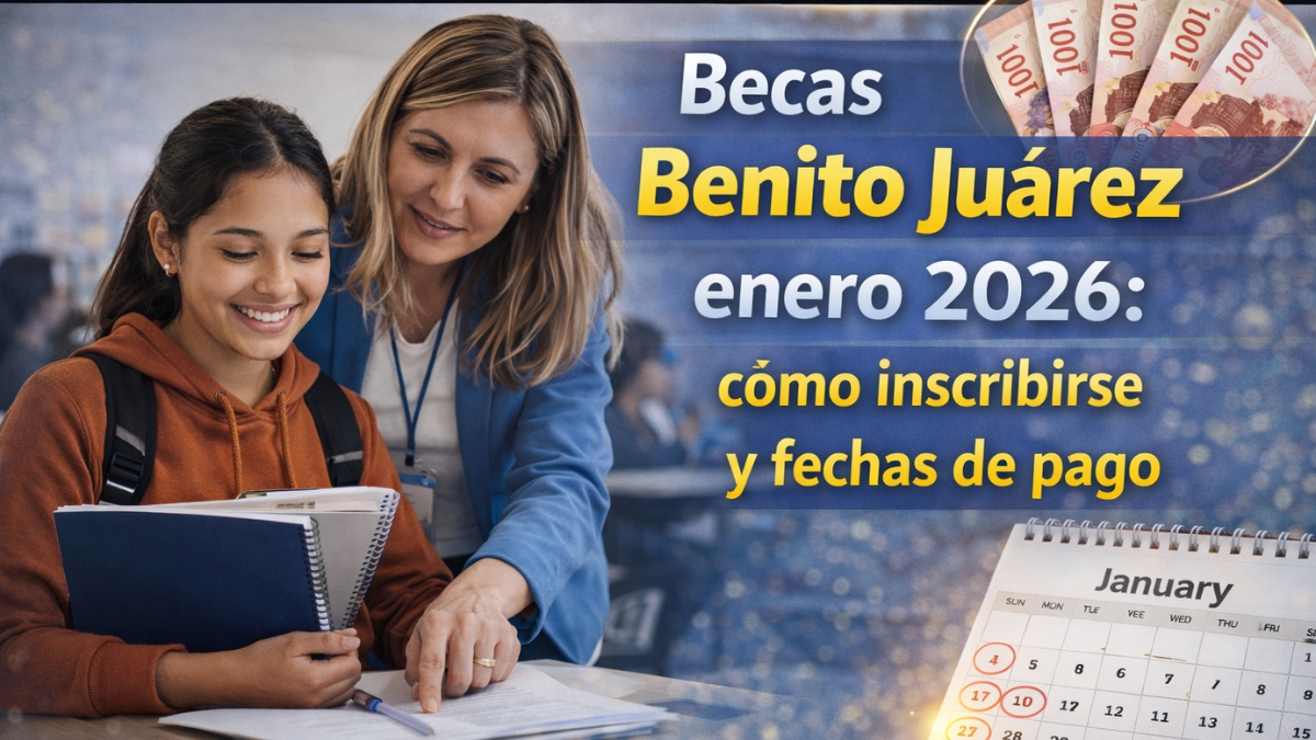Becas Benito Juárez enero 2026: cómo inscribirse y fechas de pago