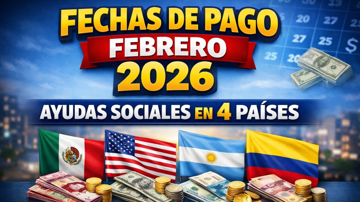 Fechas de pago febrero 2026: ayudas sociales en 4 países