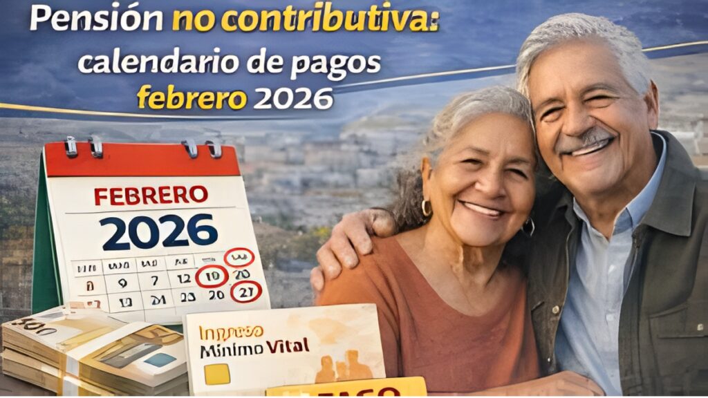 Pensiones no contributivas: €480 en febrero, fechas de cobro confirmadas