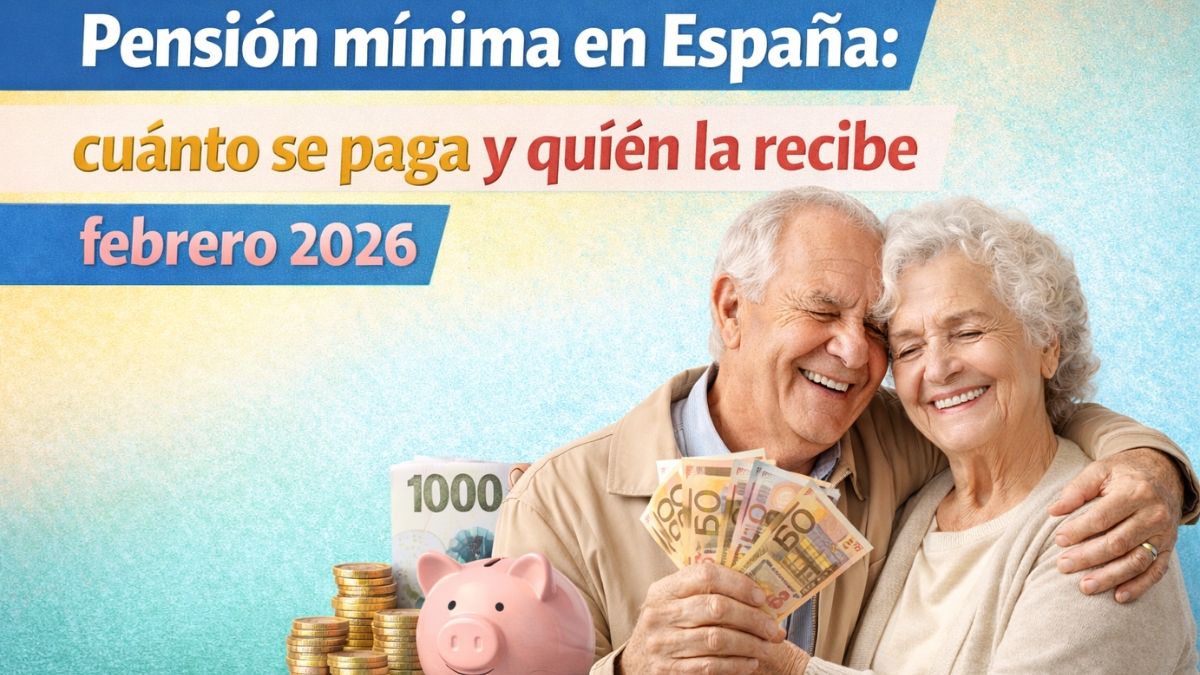 Pensión mínima en España: cuánto se paga y quién la recibe febrero 2026