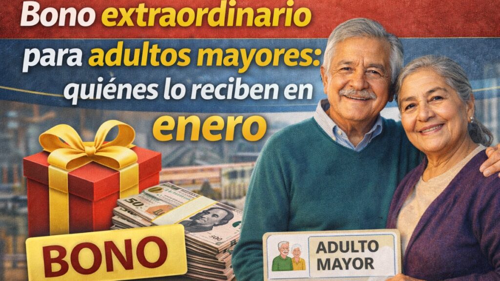 Bono extraordinario para adultos mayores: quiénes lo reciben en enero