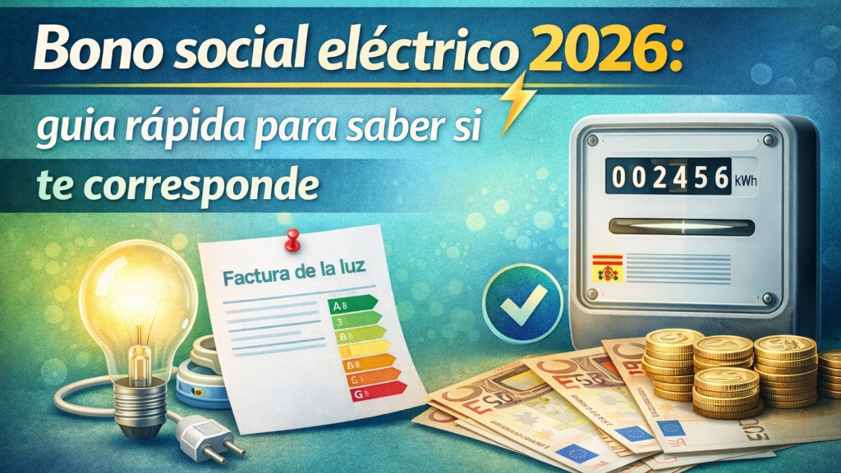 Bono social eléctrico 2026: guía rápida para saber si te corresponde
