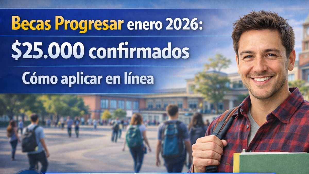 Becas Progresar enero 2026: $25.000 confirmados, cómo aplicar en línea