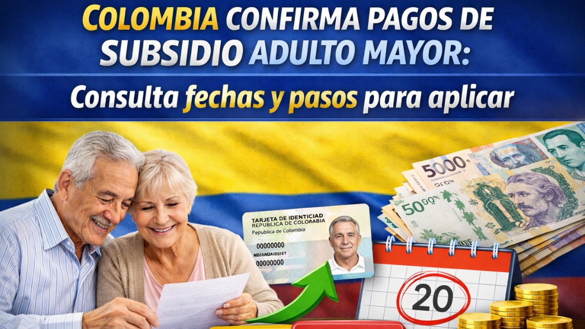 Colombia confirma pagos de subsidio adulto mayor: consulta fechas y pasos para aplicar