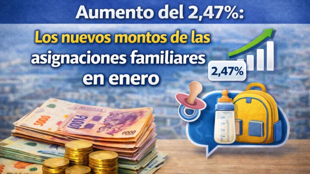 Aumento del 2,47%: Los nuevos montos de las asignaciones familiares en enero