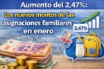 Aumento del 2,47%: Los nuevos montos de las asignaciones familiares en enero